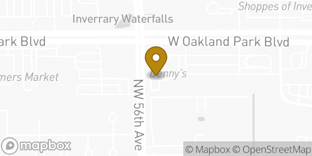 Map showing the location of Amazon Locker - Russ in Lauderhill, FL 33313