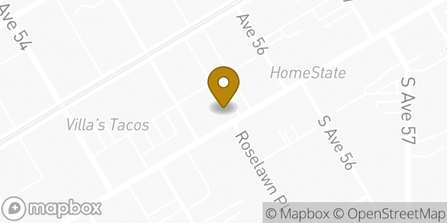 Map showing the location of Bank of America in Los Angeles, CA 90042