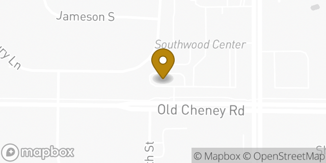Map showing the location of Dunkin' in Lincoln, NE 68512