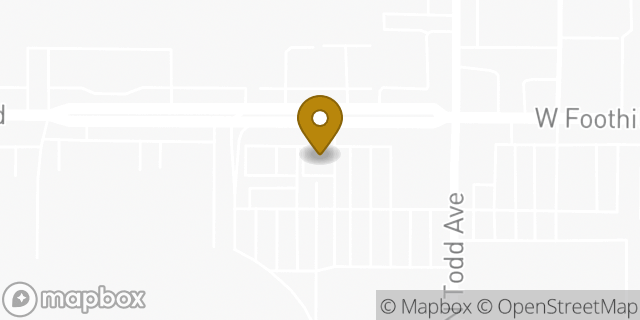 Map showing the location of Starbucks in Azusa, CA 91702