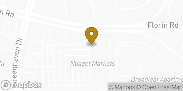 Map showing the location of Starbucks in Sacramento, CA 95831