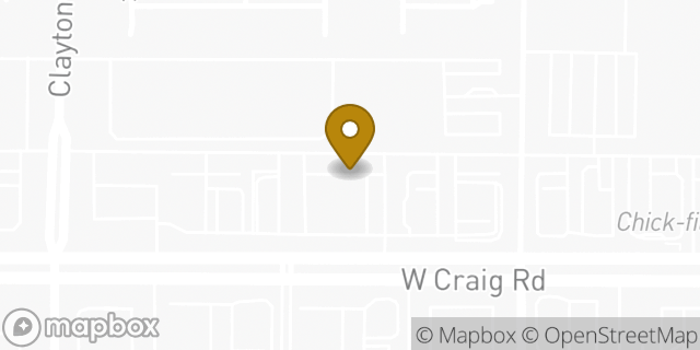 Map showing the location of Chipotle Mexican Grill in North Las Vegas, NV 89032
