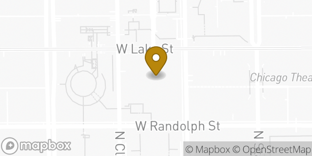 Map showing the location of Amazon Locker - Kick in Chicago, IL 60601