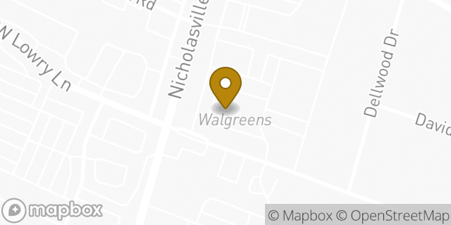 Map showing the location of Walgreens in Lexington, KY 40503
