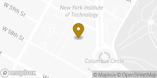 Map showing the location of Whole Foods Market in New York, NY 10019
