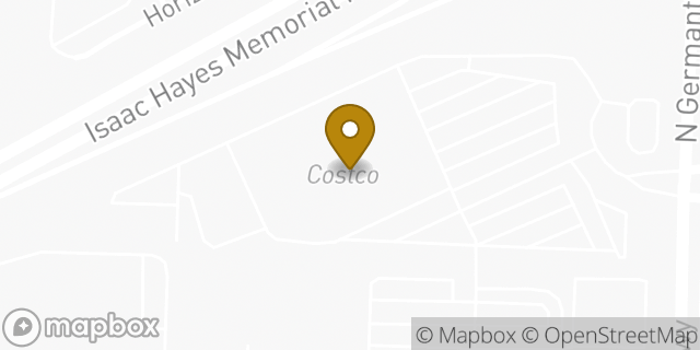 Map showing the location of ATM Costco in Memphis, TN 38016