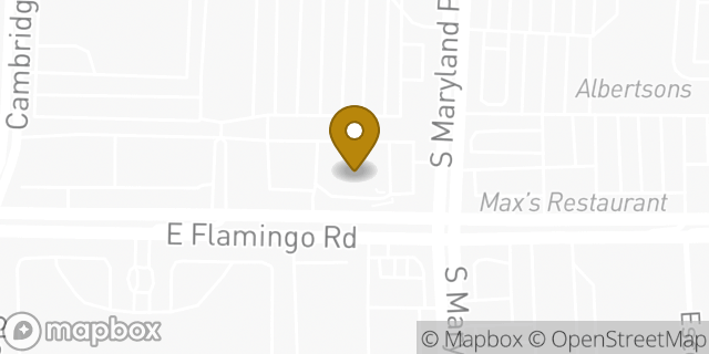 Map showing the location of Walgreens in Las Vegas, NV 89119
