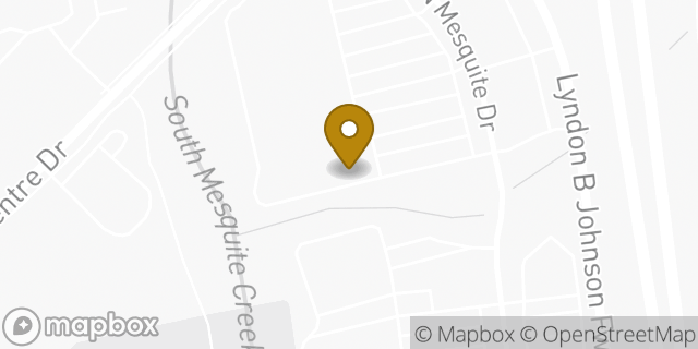 Map showing the location of Penske Truck Rental in Mesquite, TX 75150