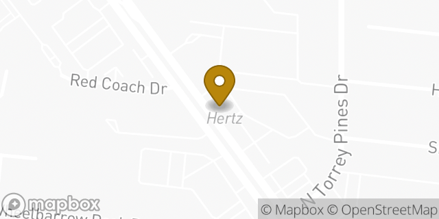 Map showing the location of Hertz in Las Vegas, NV 89130