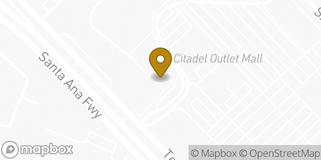 Map showing the location of Starbucks in Commerce, CA 90040