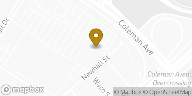 Map showing the location of Amazon Locker - Aurore in San Jose, CA 95110