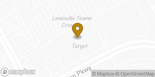 Map showing the location of Starbucks in Lewisville, TX 75056