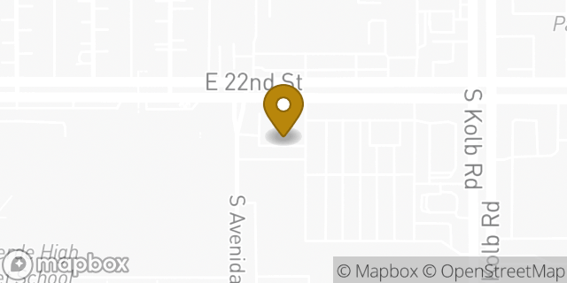 Map showing the location of Starbucks in Tucson, AZ 85710