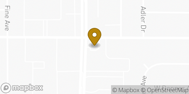 Map showing the location of 7-Eleven in Clovis, CA 93612