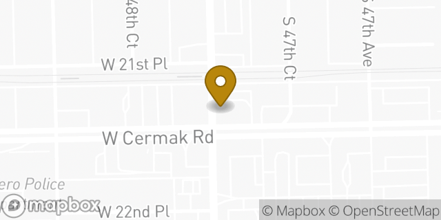 Map showing the location of Baskin-Robbins in Cicero, IL 60804