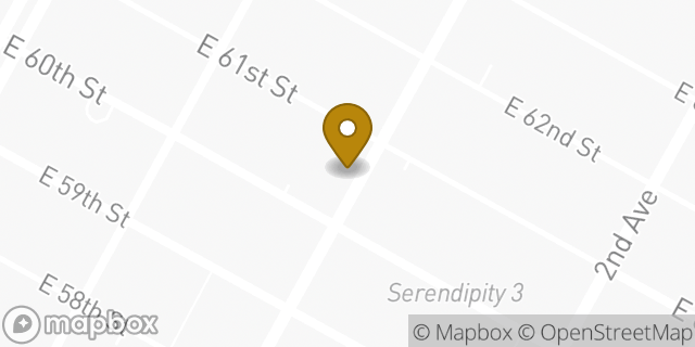 Map showing the location of Chipotle Mexican Grill in New York, NY 10065