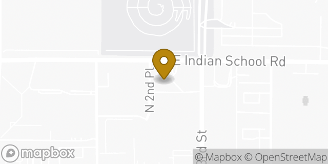 Map showing the location of Amazon Locker - Hemlock in Phoenix, AZ 85012