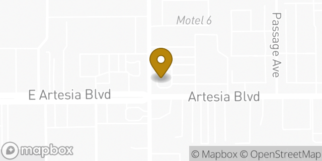 Map showing the location of McDonald's in Bellflower, CA 90706