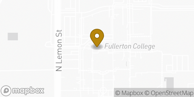 Map showing the location of Starbucks Coffee Company in Fullerton, CA 92832