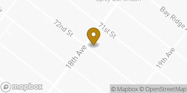 Map showing the location of Dunkin' in Brooklyn, NY 11204