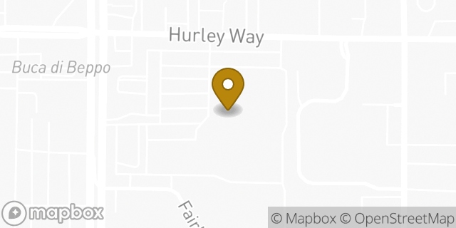 Map showing the location of Subway in Sacramento, CA 95825