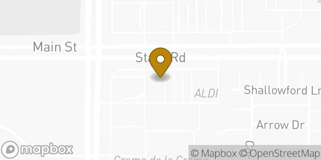 Map showing the location of AutoZone Auto Parts in McKinney, TX 75070