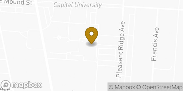 Map showing the location of Amazon Locker - Goy in Bexley, OH 43209