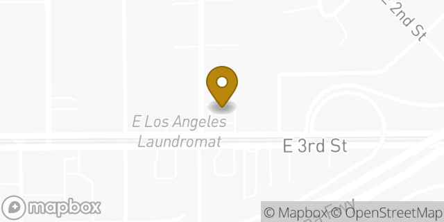 Map showing the location of Starbucks in Los Angeles, CA 90063