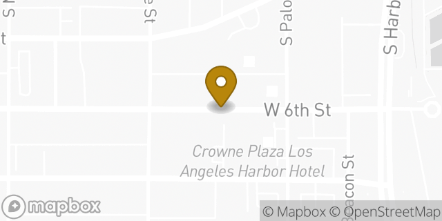 Map showing the location of San Pedro - West 6th Street HLE in San Pedro, CA 90731
