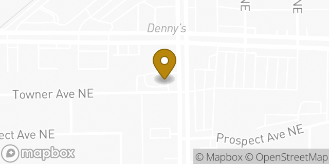 Map showing the location of Dunkin' in Albuquerque, NM 87112