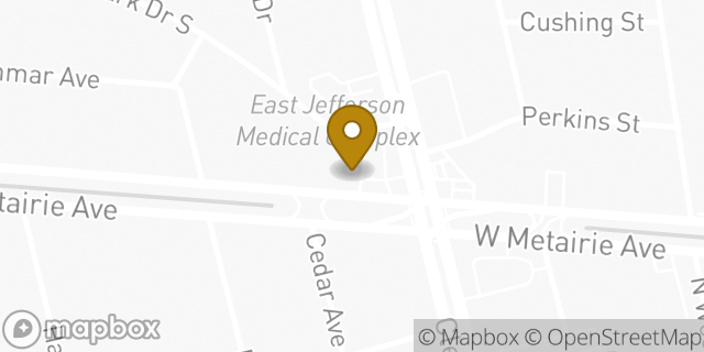 Map showing the location of Amazon Locker - Speakerphone in Metairie, LA 70001