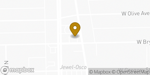 Map showing the location of Dunkin' in Chicago, IL 60660