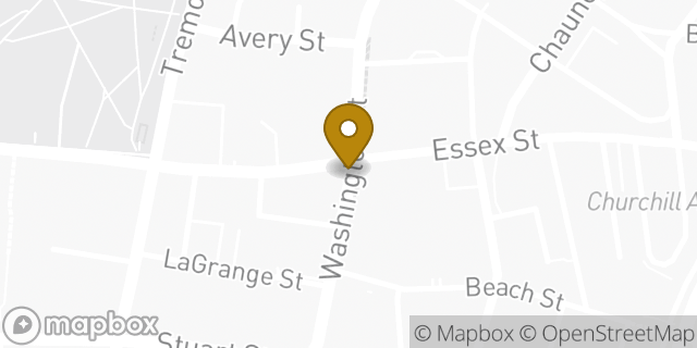 Map showing the location of ATM CVS in Boston, MA
