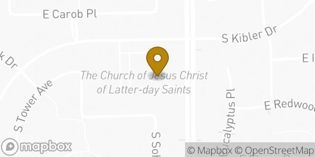 Map showing the location of The Church of Jesus Christ of Latter-day Saints in Chandler, AZ 85286