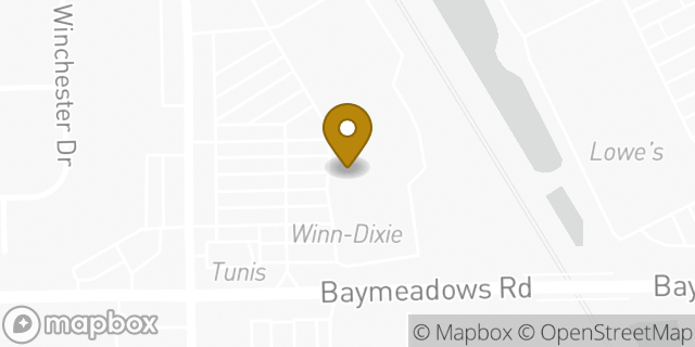 Map showing the location of Subway in Jacksonville, FL 32217