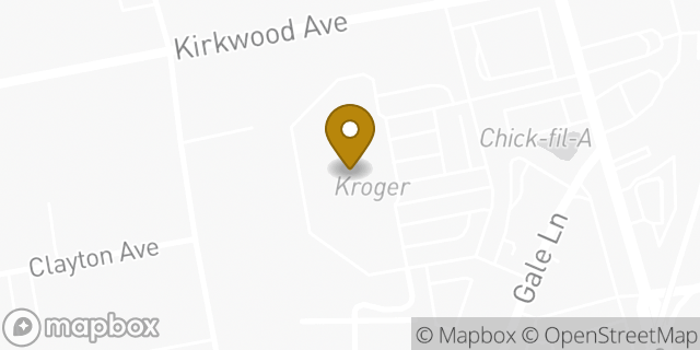 Map showing the location of Kroger in Nashville, TN 37204