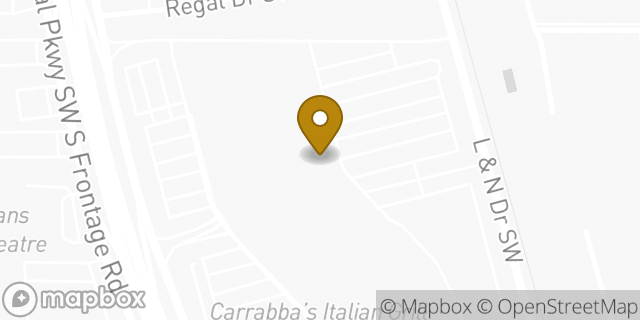 Map showing the location of Foot Locker in Huntsville, AL 35801