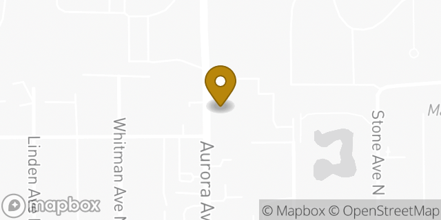 Map showing the location of Penske Truck Rental in Seattle, WA 98133