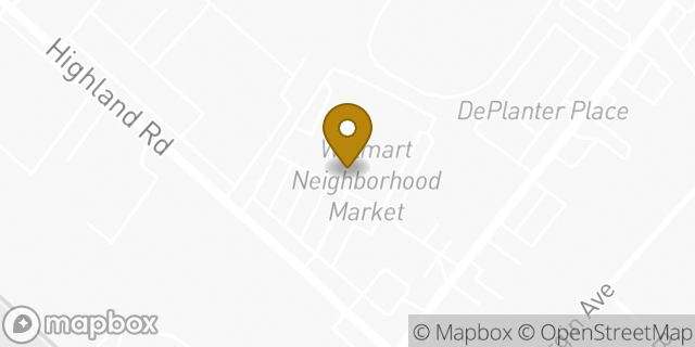 Map showing the location of Walmart Pharmacy in Baton Rouge, LA 70808