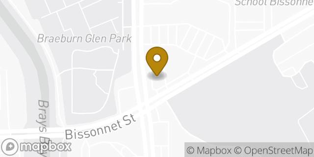 Map showing the location of McDonald's in Houston, TX 77074