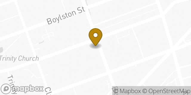 Map showing the location of Bright Horizons at Back Bay in Boston, MA 02116