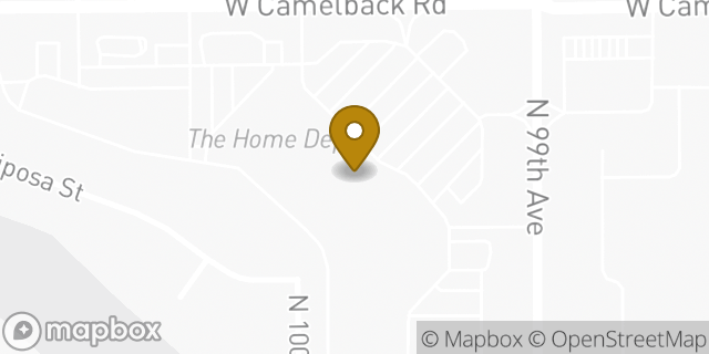 Map showing the location of The Home Depot in Phoenix, AZ 85037