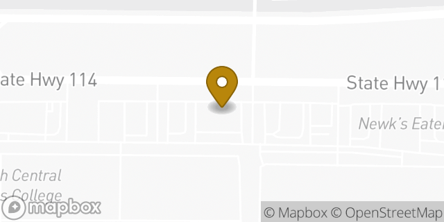 Map showing the location of Buffalo Wild Wings in Fort Worth, TX 76177