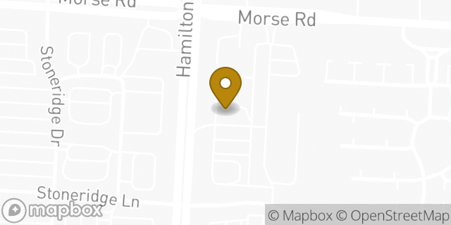 Map showing the location of Starbucks in Gahanna, OH 43230