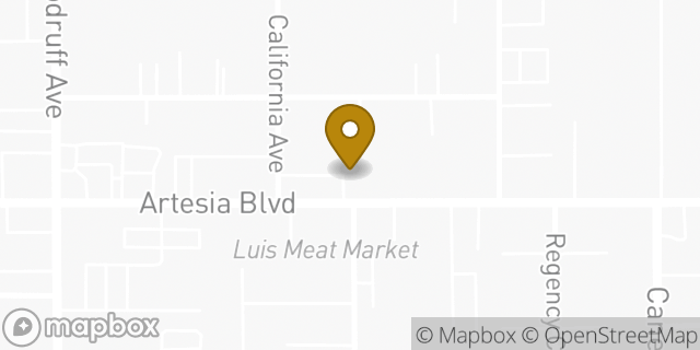 Map showing the location of Subway in Bellflower, CA 90706