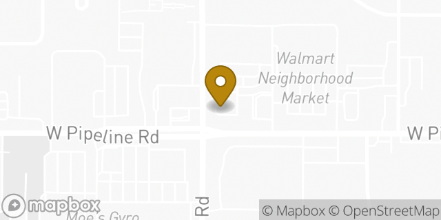 Map showing the location of Dunkin' in Hurst, TX 76053