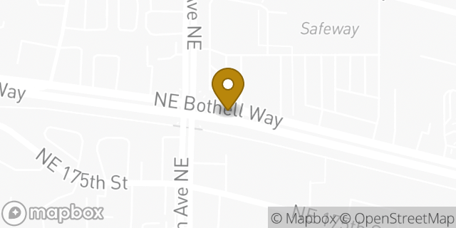 Map showing the location of ATM Safeway in Kenmore, WA 98028