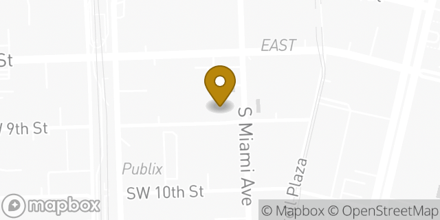 Map showing the location of Equinox Brickell Heights in Miami, FL 33130