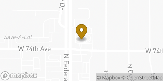 Map showing the location of McDonald's in Westminster, CO 80030