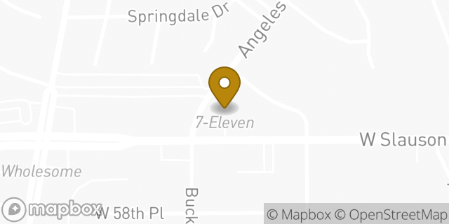 Map showing the location of ATM 7ELEVEN-FCTI in Los Angeles, CA 90043